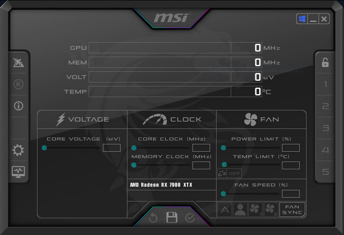   MSI afterburner