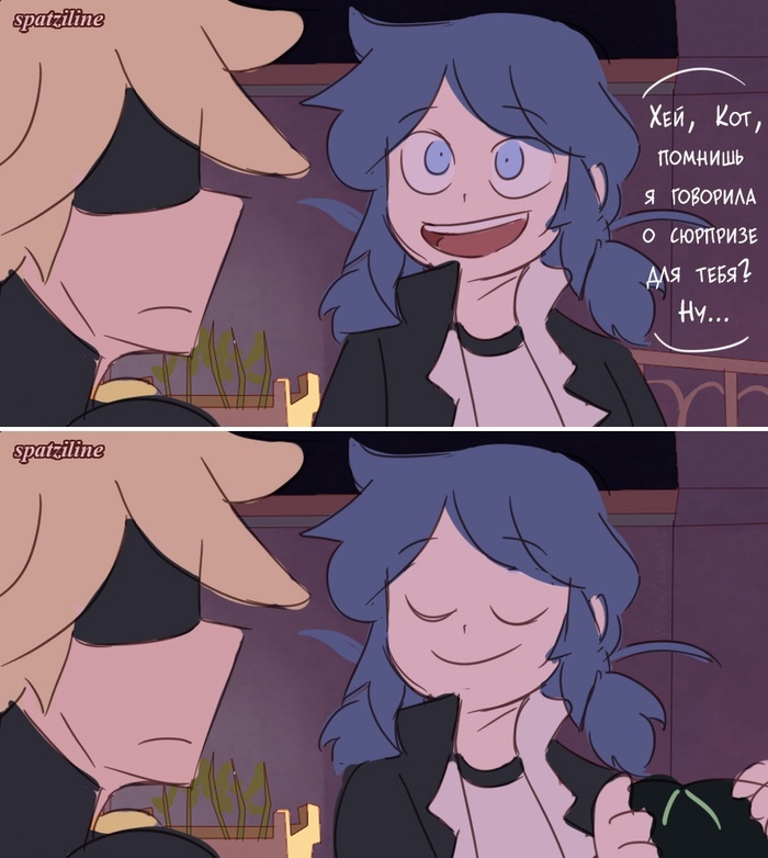 , , ) , ,    -, , Chat Noir, Marinette, Spatziline, 