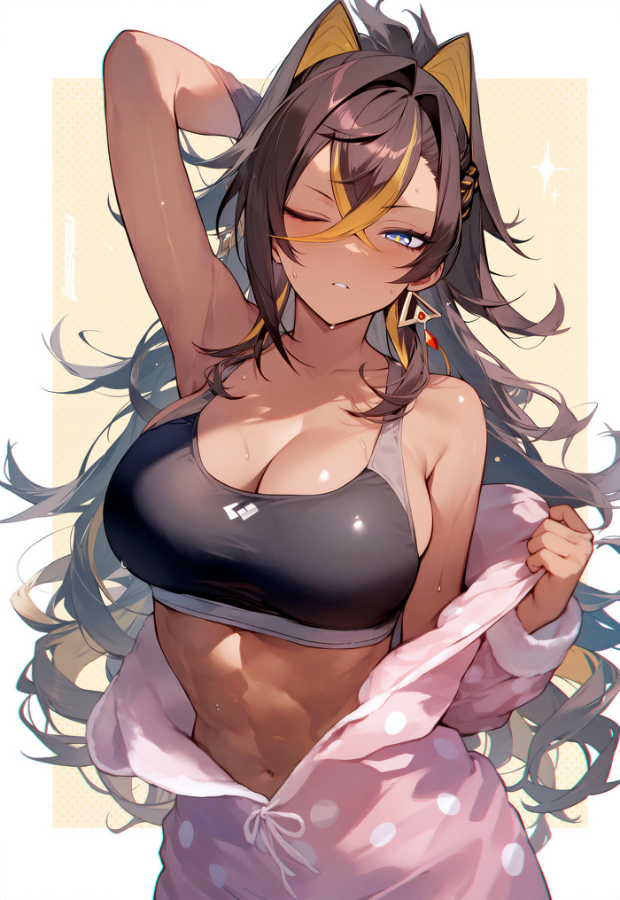 Dehya Genshin Impact, Dehya (Genshin Impact), , , , Anime Art, ,  , Dirresponsibly