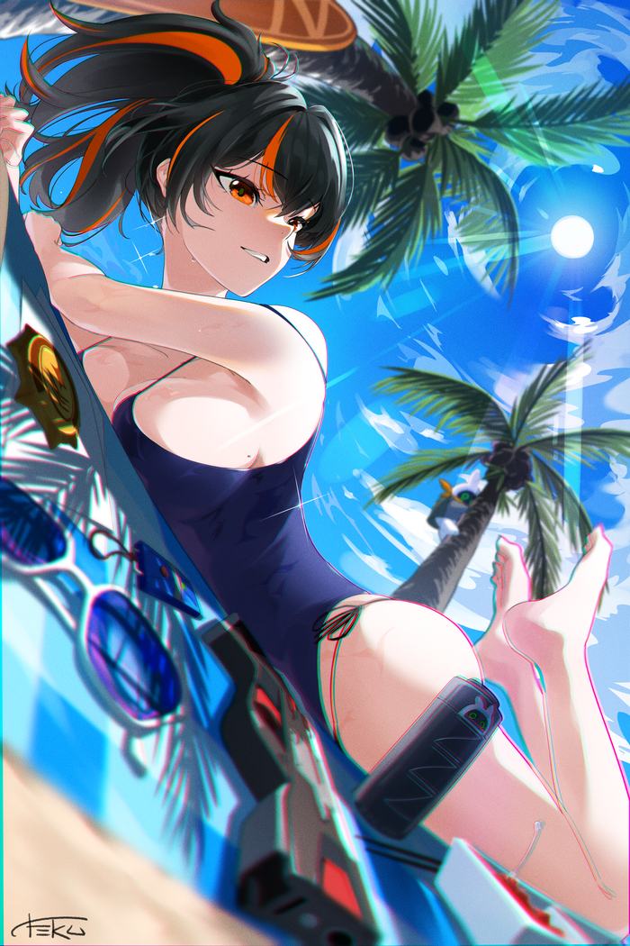 Zhu Yuan Anime Art, , Zenless Zone Zero, Zhu Yuan (zzz), 