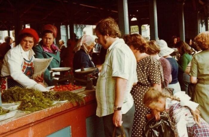На ялтинском рынке, 1970-е