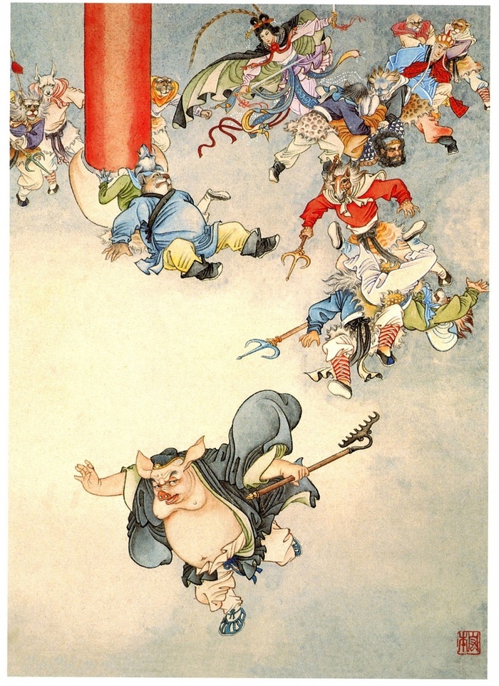 Свита Белой кости захватывает путешественников, оставшихся без защиты Великого Мудреца. Бацзе удаётся сбежать.