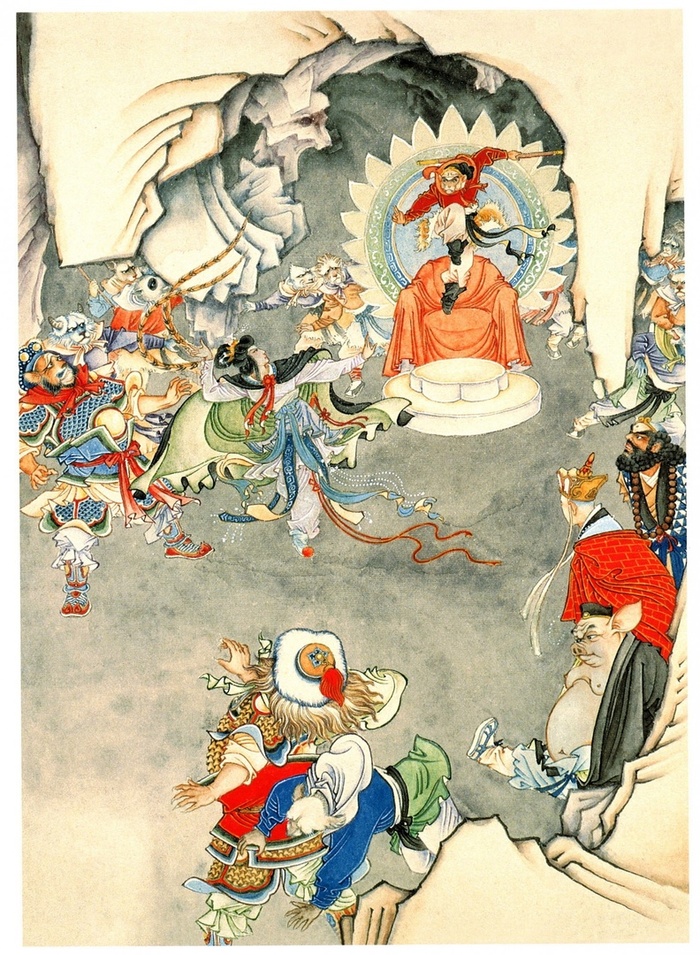 Укун, который явно отказал Бацзе в помощи, всё-таки вернулся в тайне и пробрался в пещеру Белой кости.