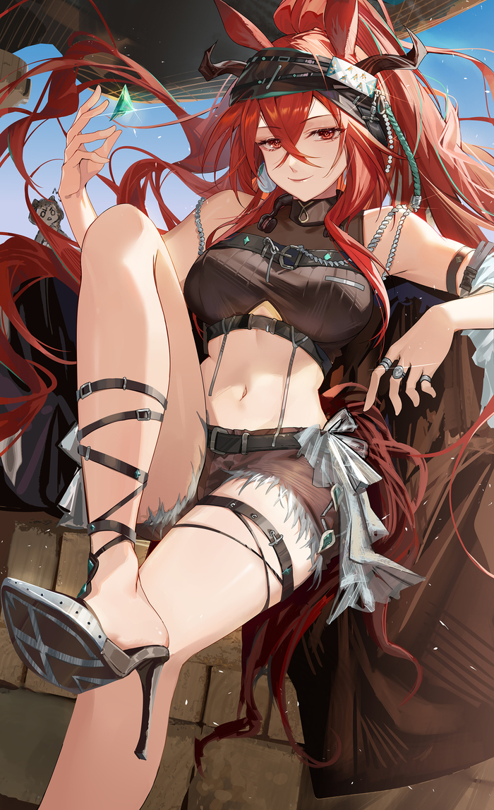Narantuya Anime Art, , Arknights, Narantuya, Animal Ears, Hongbaise RAW