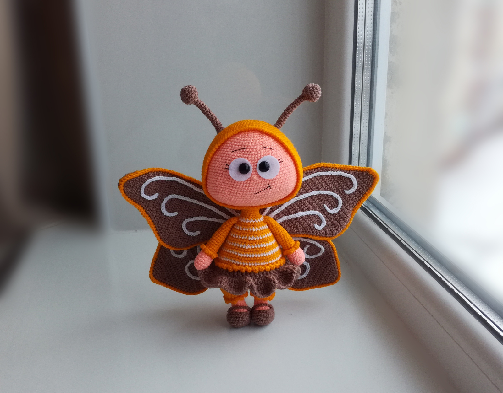 Вальдорфская кукла бабочка своими руками. Часть 3