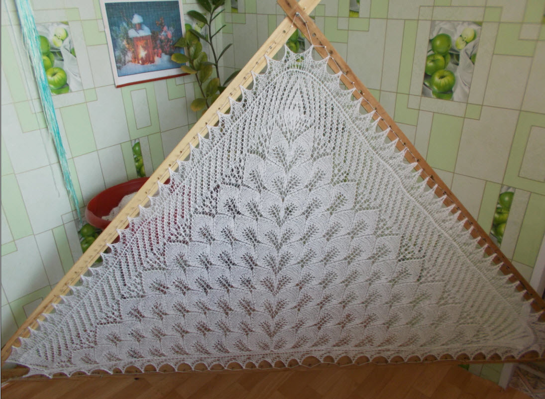 Схемы вязания | Оренбургский пуховый платок | Блог о вязании
