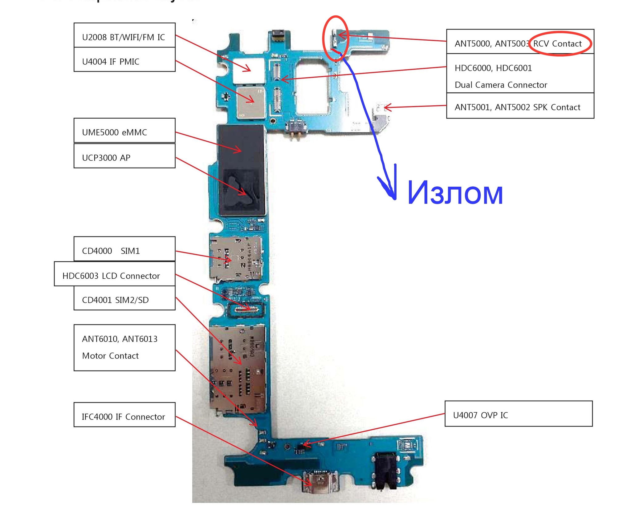 Samsung a530 схема