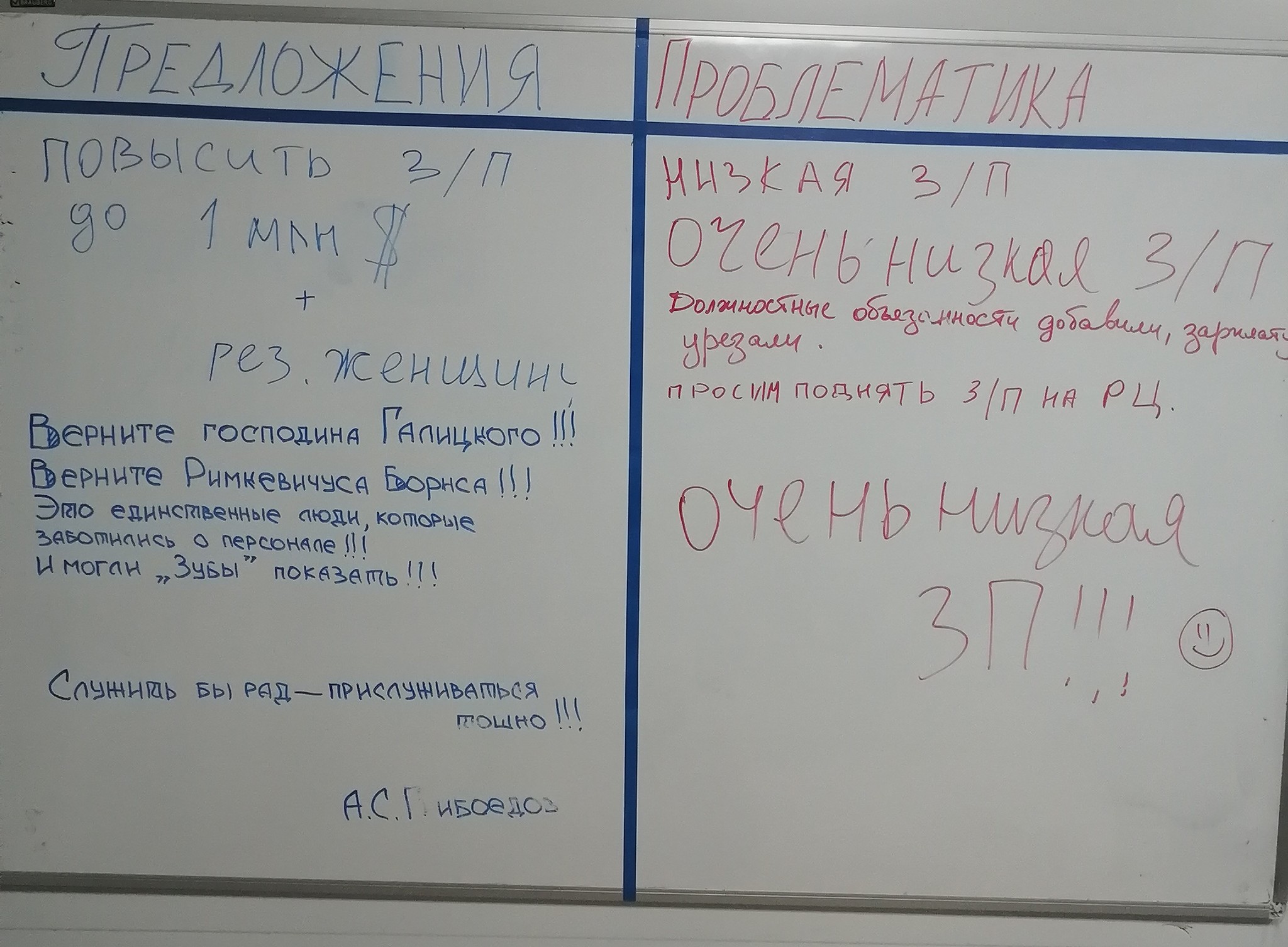 Доска предложений на нашей работе | Пикабу