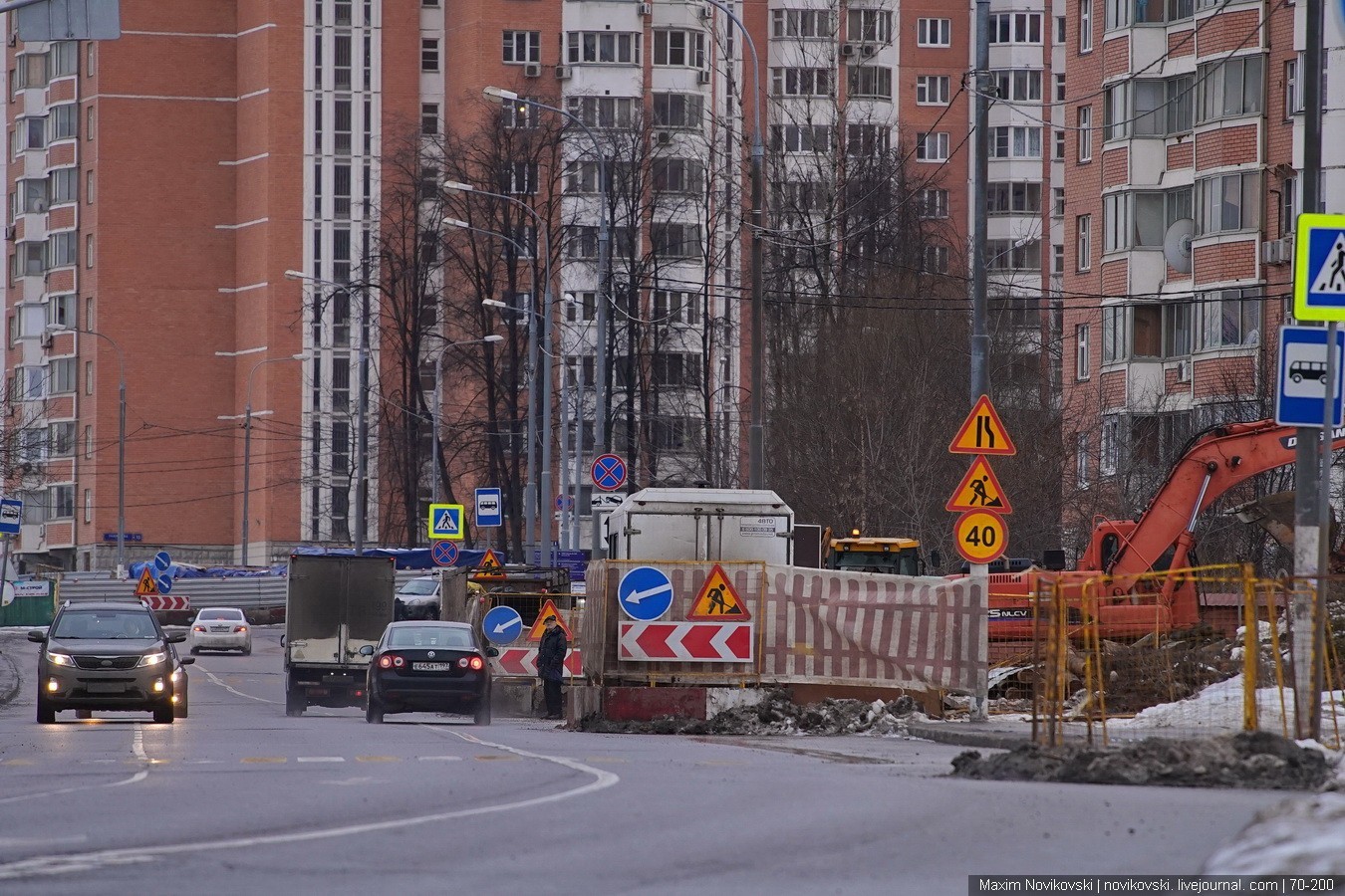 Реконструкция Дорожной улицы в Москве - провал Собянина | Пикабу