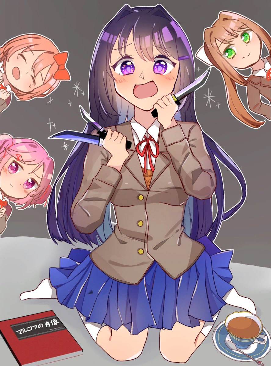 Yuri brought too many knives to school | Пикабу