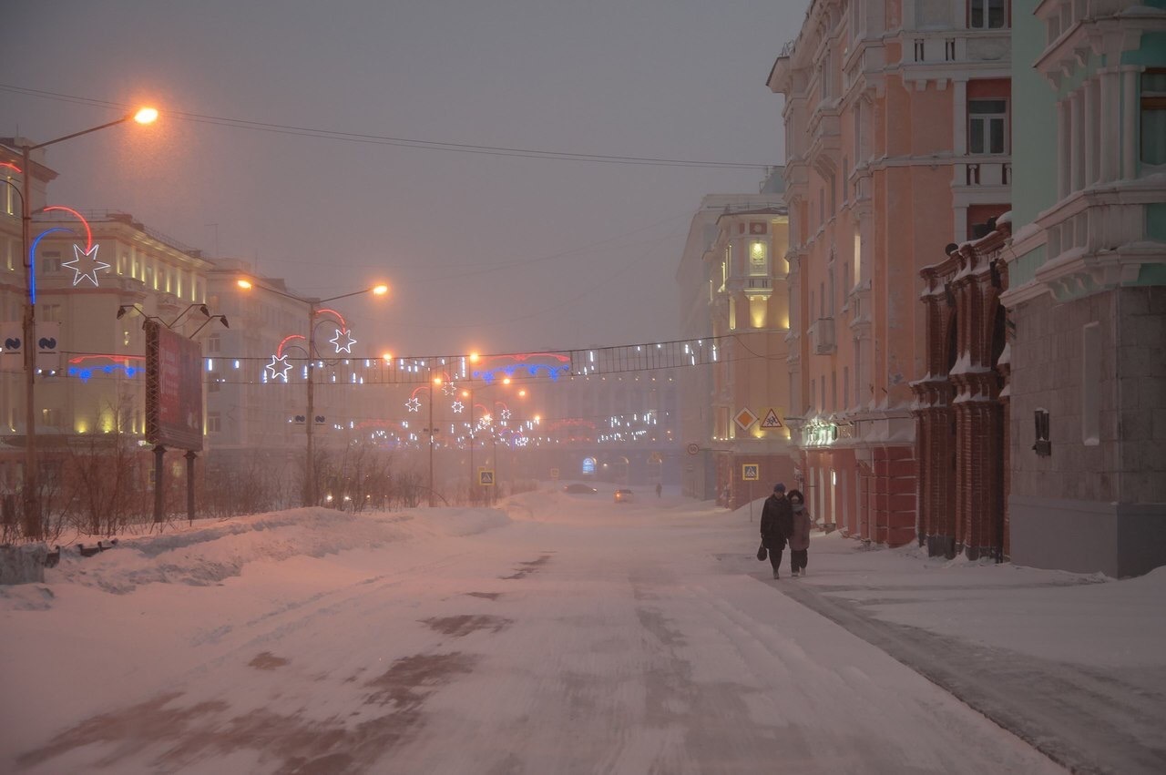 Норильск фото зимы