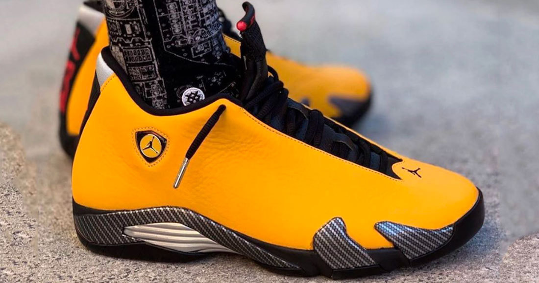 Yellow ferrari 14s on feet hotsell