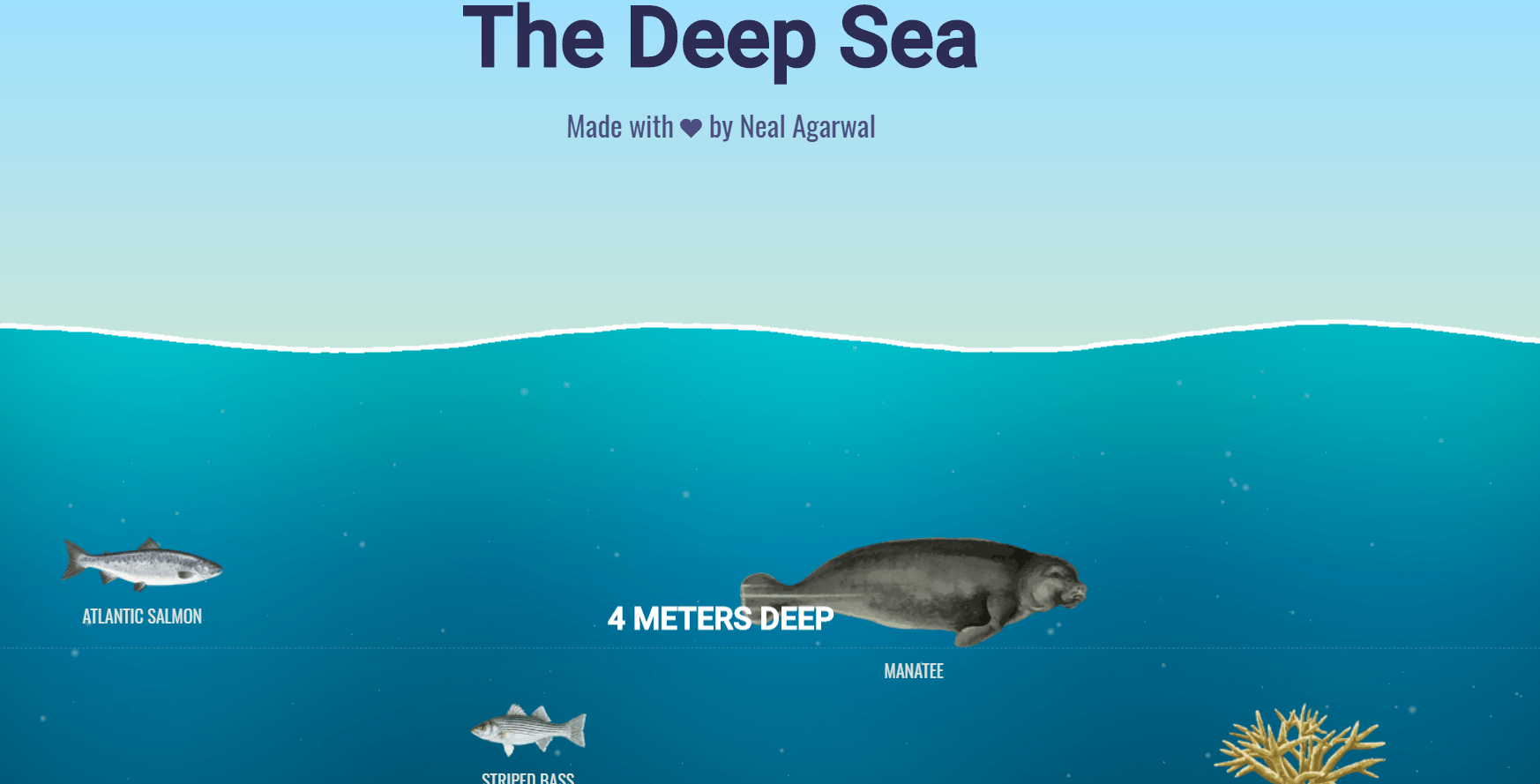 The Deep Sea - интерактивная визуализация океана | Пикабу