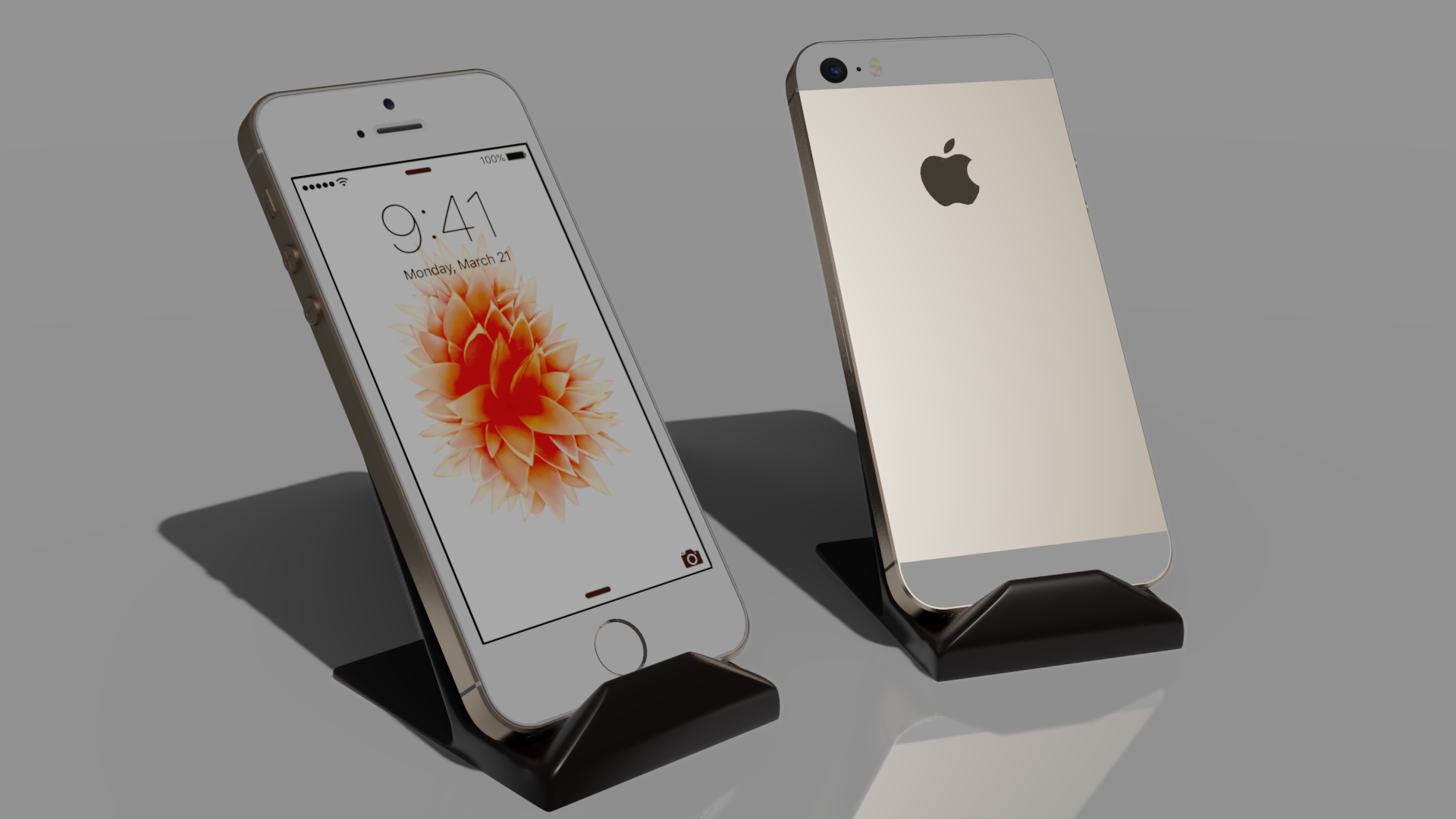 Iphone SE Gold в Blender | Пикабу