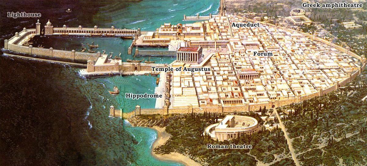Город-порт Кесария построенный Иродом Великим
