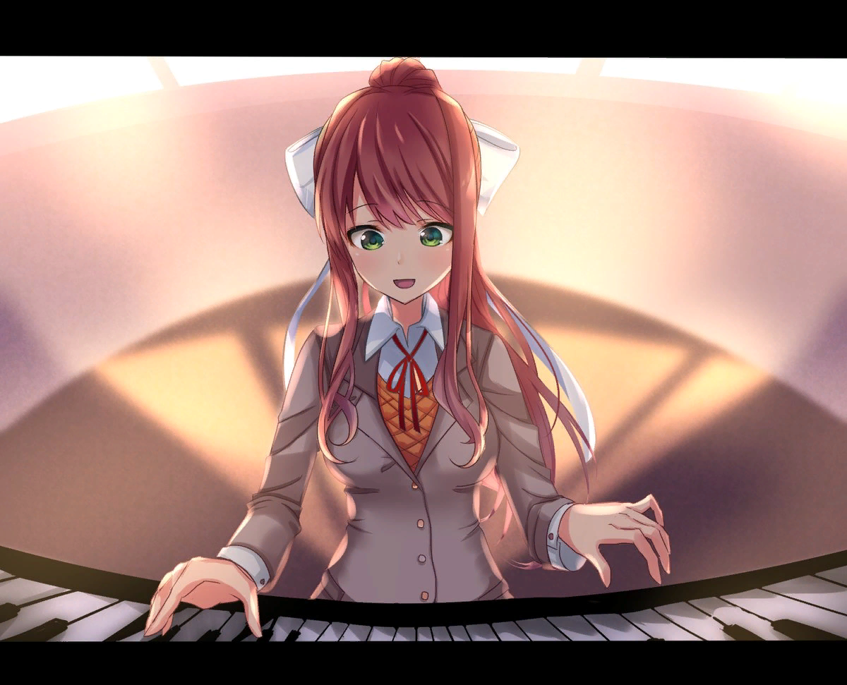 Monika playing the piano | Пикабу