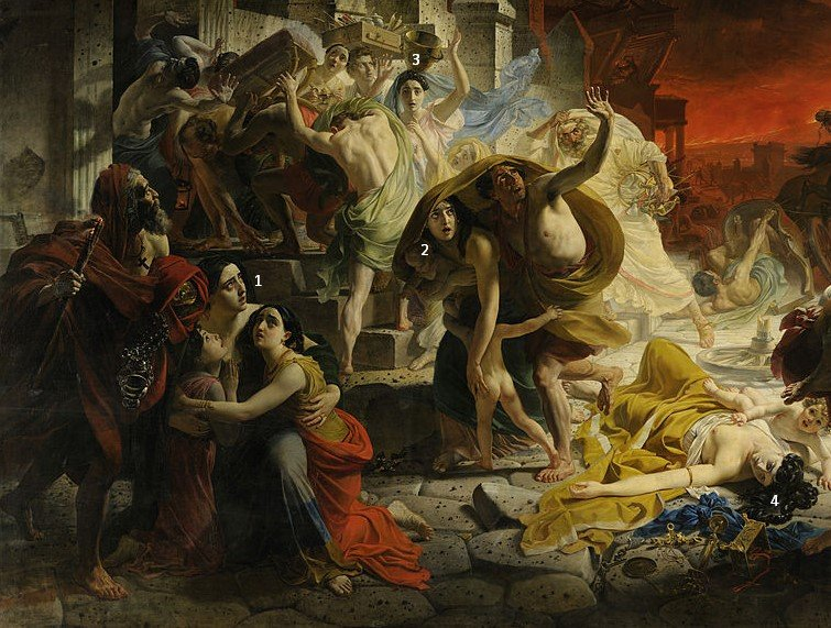 Последний день Помпеи» Брюллова, или личные истории во время большой  катастрофы. Разбираем детали | Пикабу