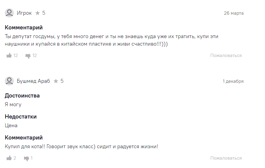 Отзывы о наушниках за 69 тыщщщ | Пикабу