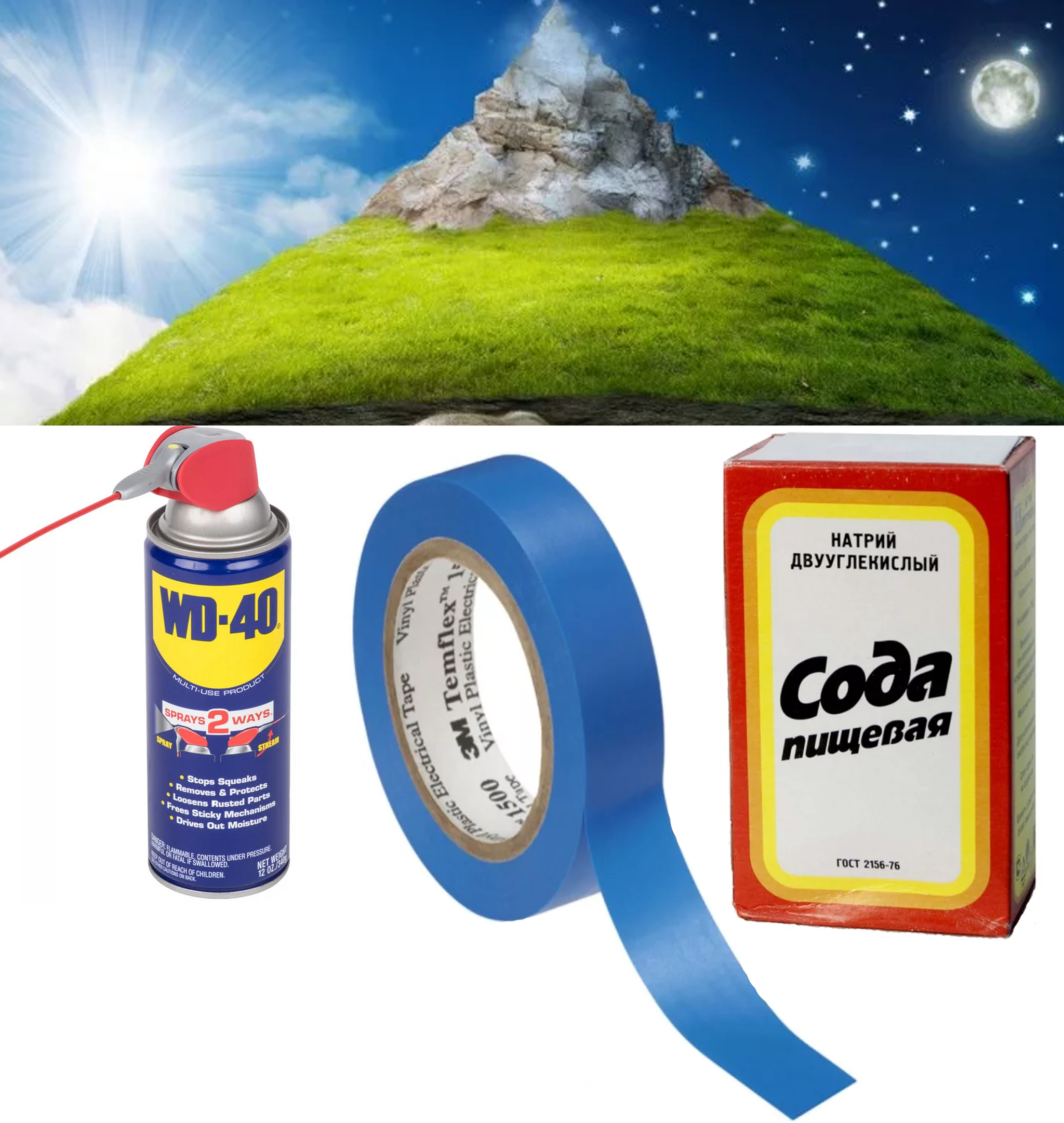 Изолента и wd 40 картинка