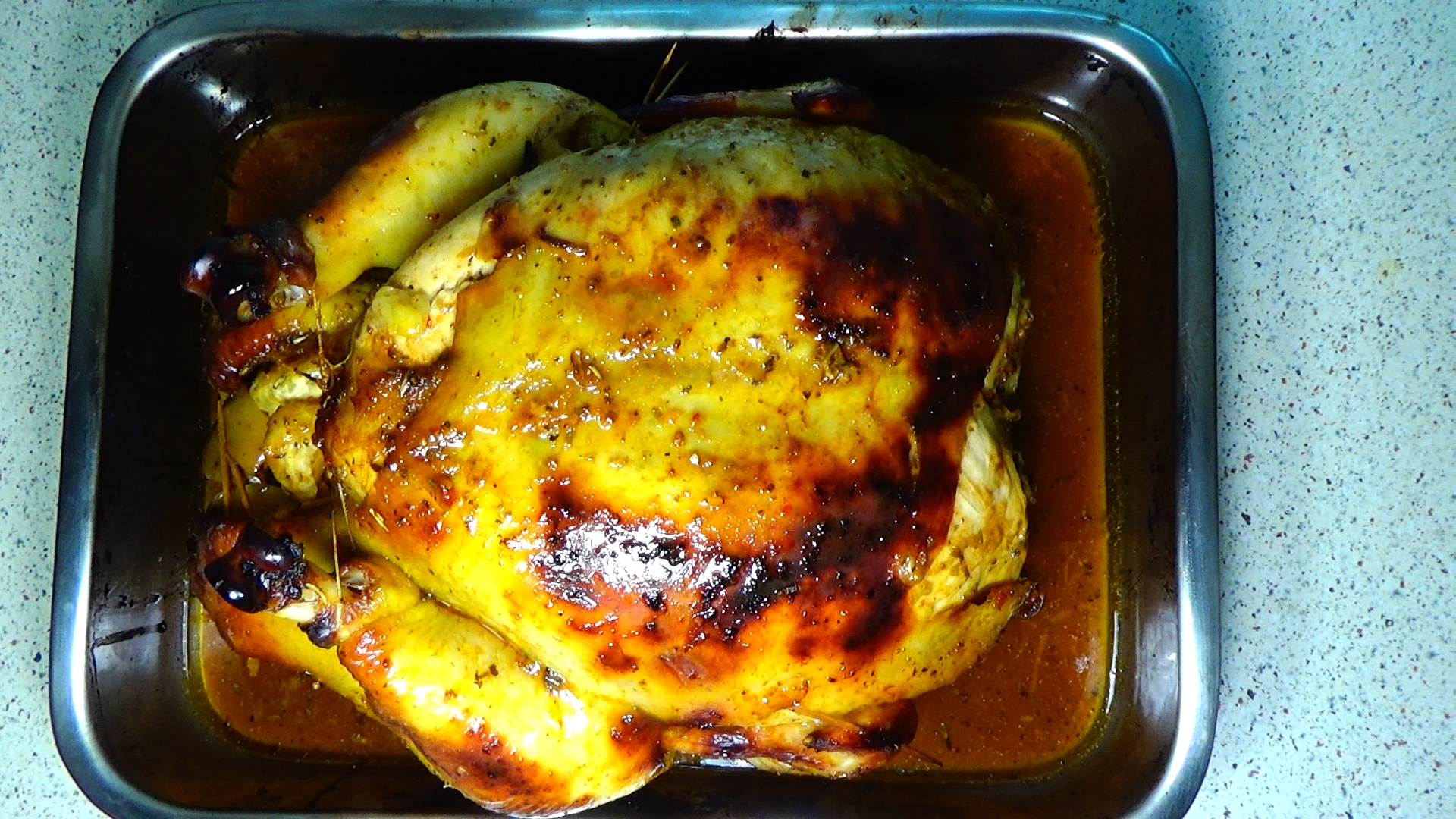 Курица, запеченная с апельсинами – кулинарный рецепт