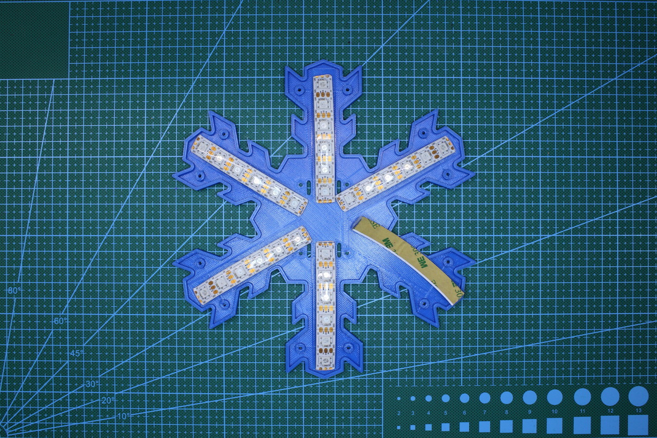 Светодиодная снежинка: Arduino NANO + WS2812B | Пикабу