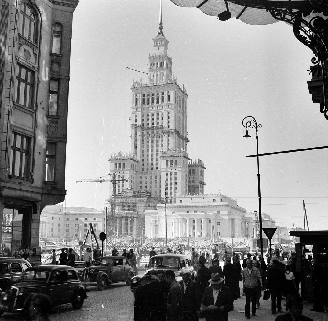 Дворец культуры и науки в Варшаве, 1950-е годы | Пикабу