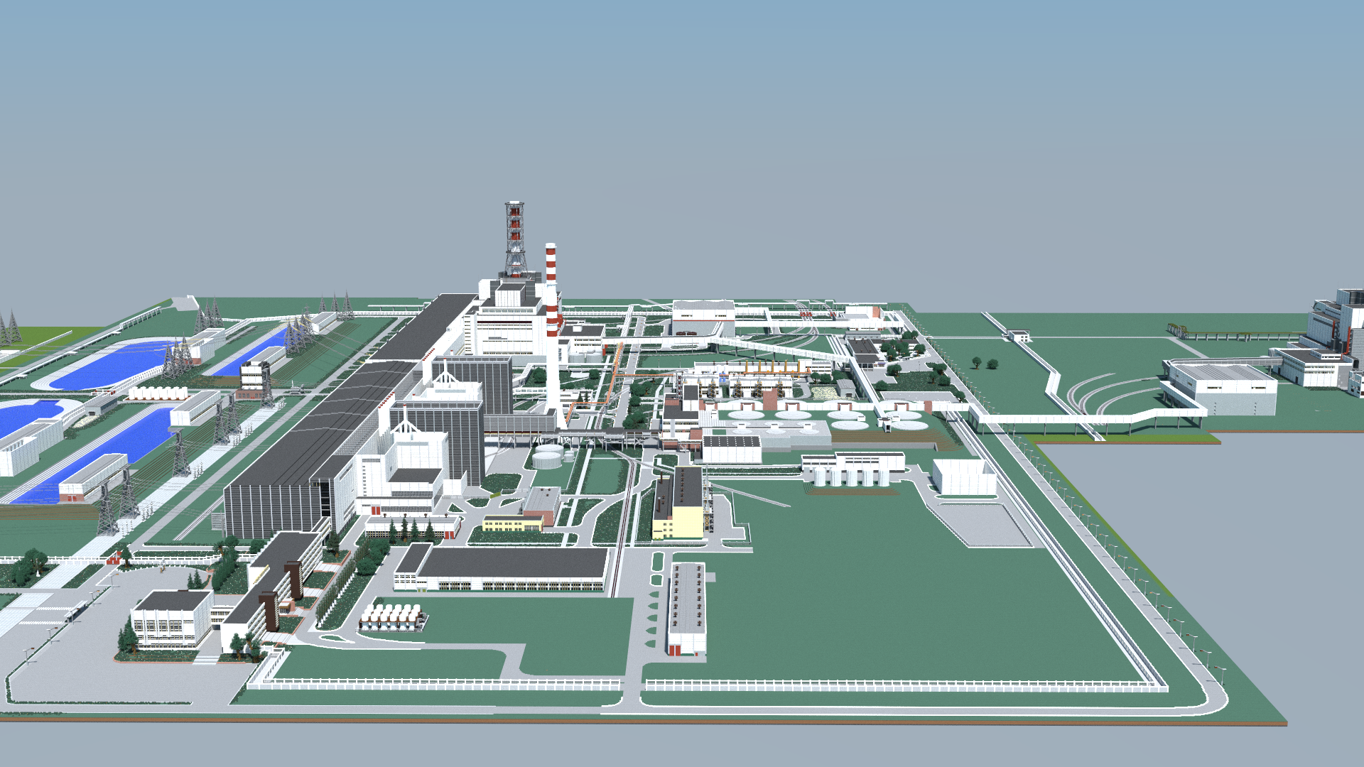 Cubes Have Grown To RosAtom Kursk NPP In Minecraft scale 1 7 1 The 