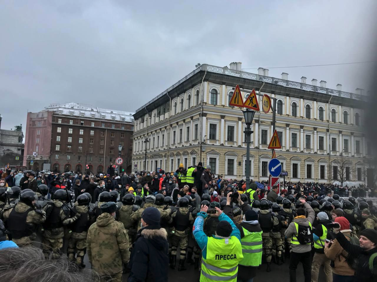 3) 31 января. Протесты в России | Пикабу