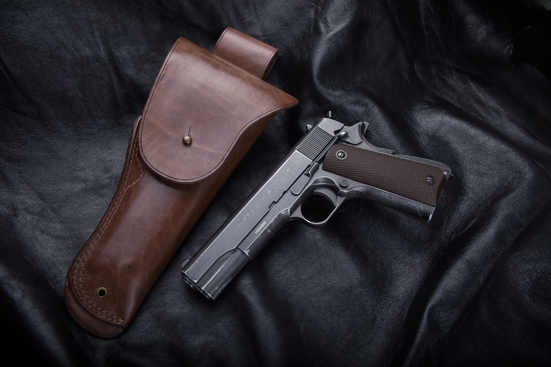 Тройной подсумок и классическая кобура для Colt 1911 | Пикабу
