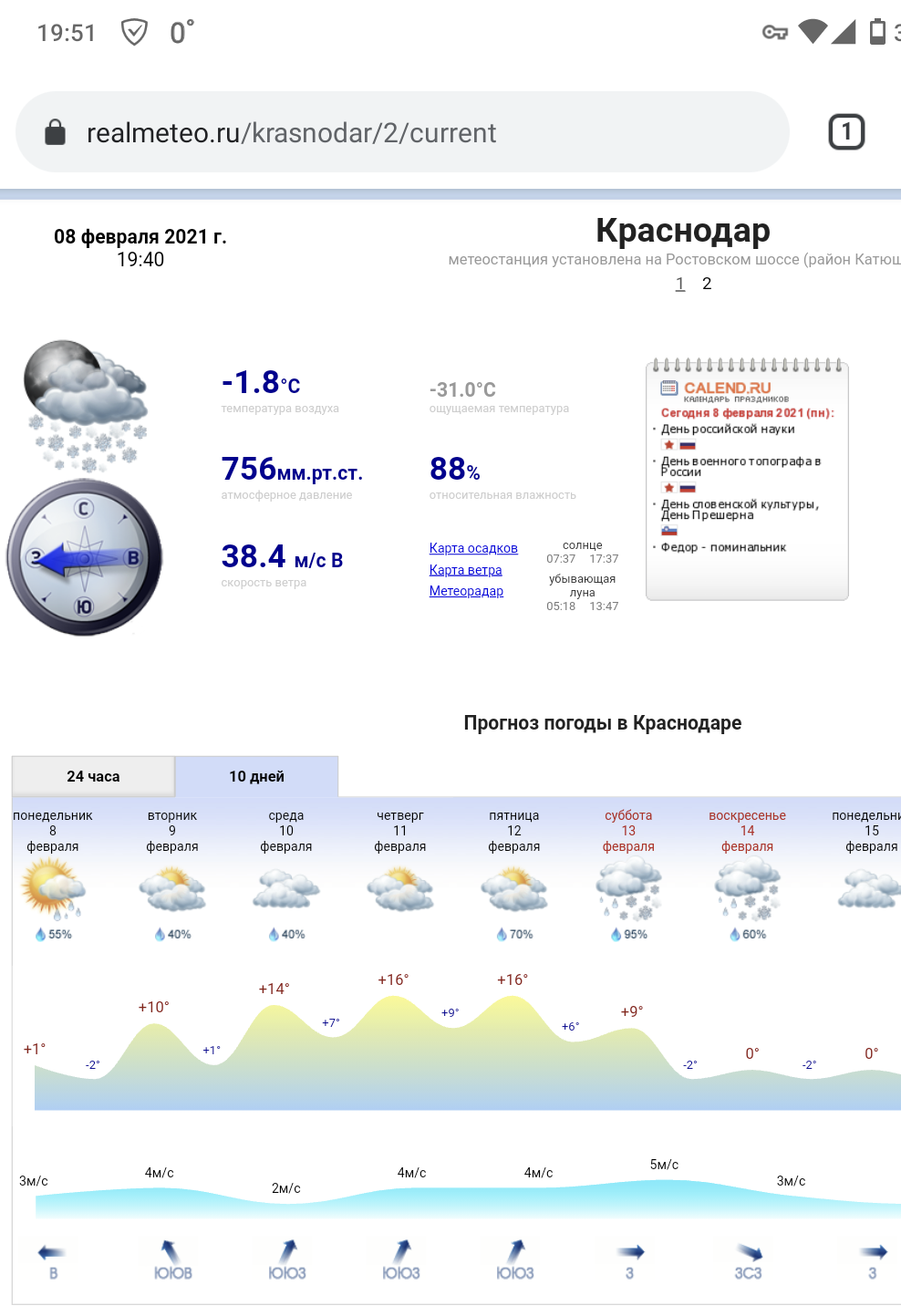 Погода гисметео краснодар на 10 дней в краснодаре