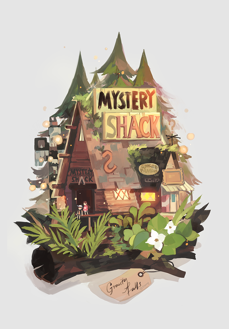 Хижина чудесMystery Shack, от pixel art до 3D | Пикабу