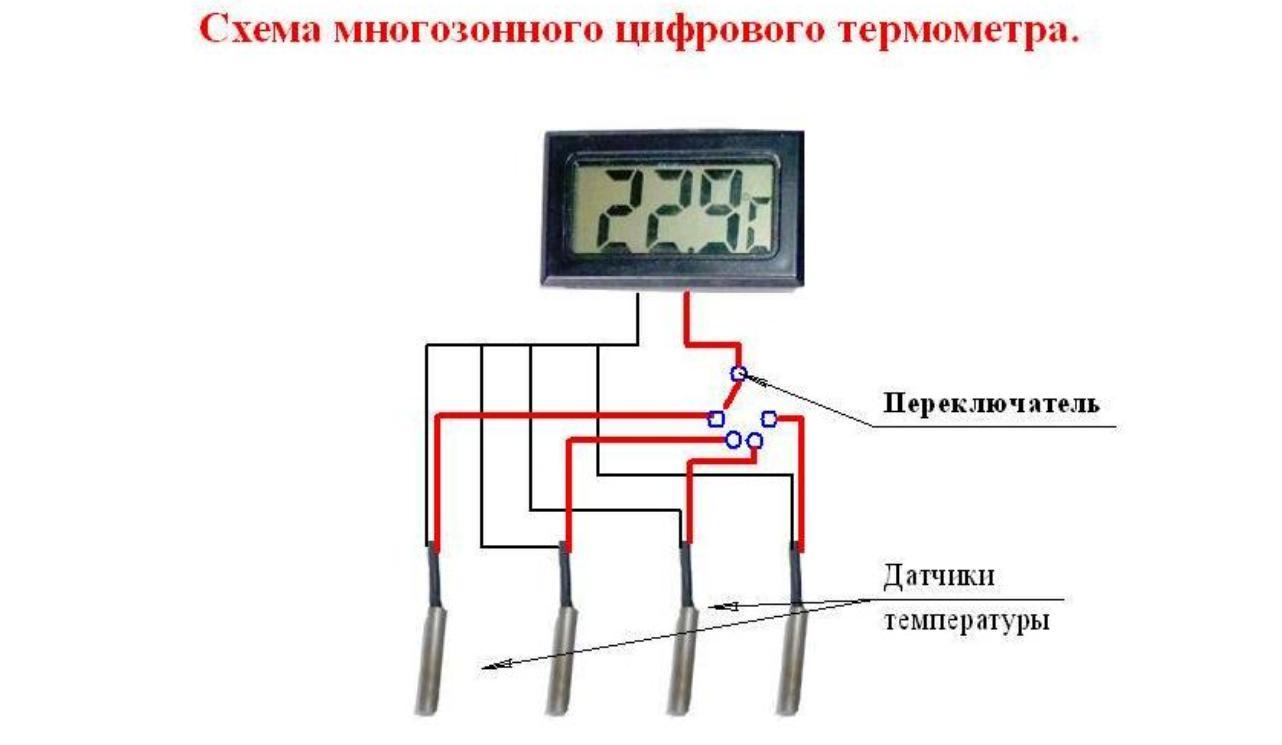 Термометр для теплицы с двумя датчиками