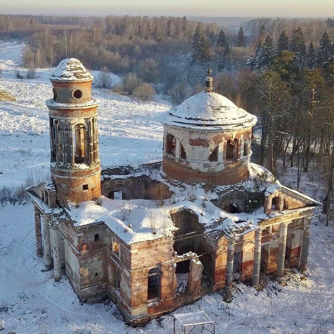 Заброшеная знаменская церковь | Пикабу