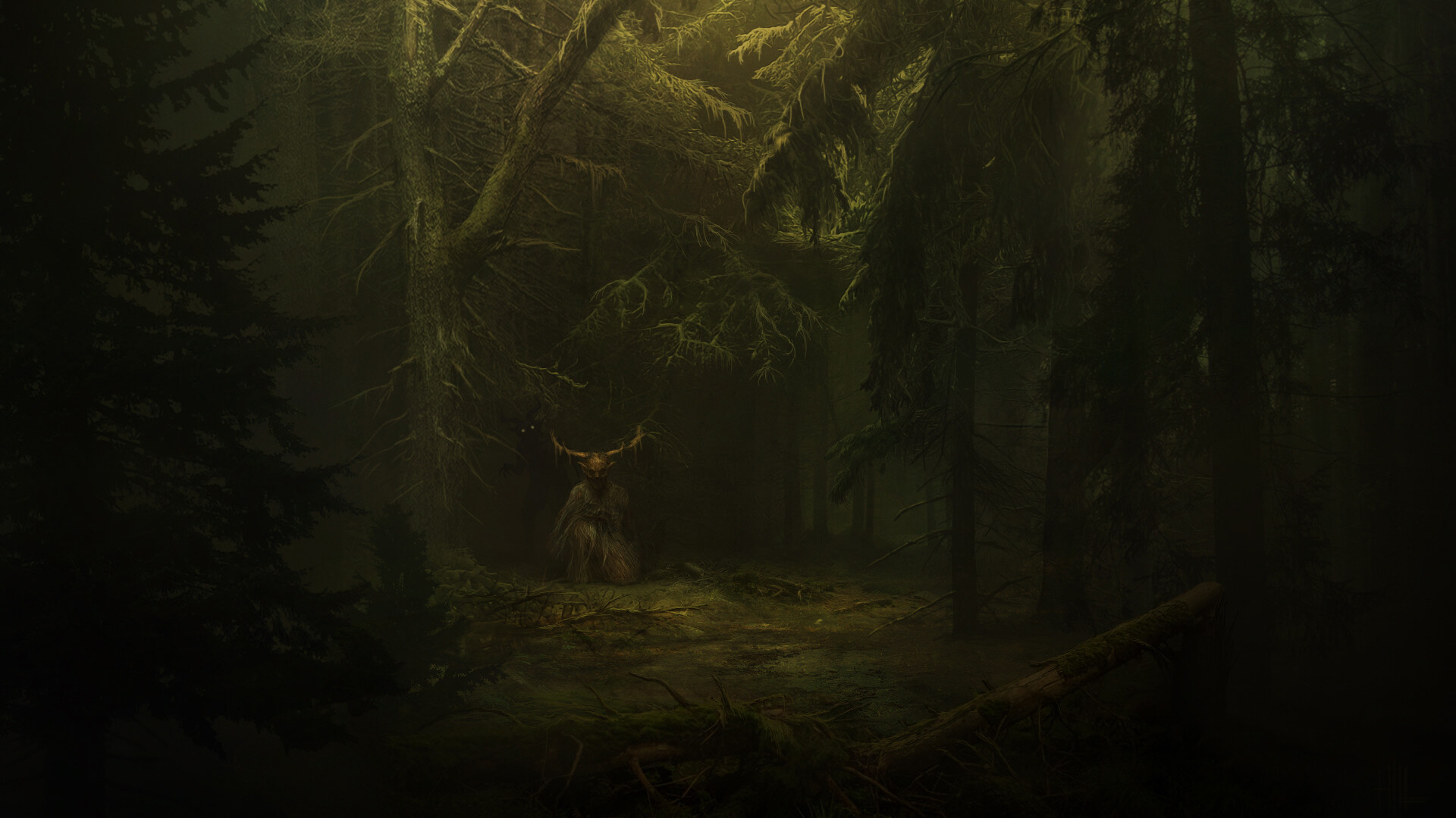 Темный лес | Пикабу
