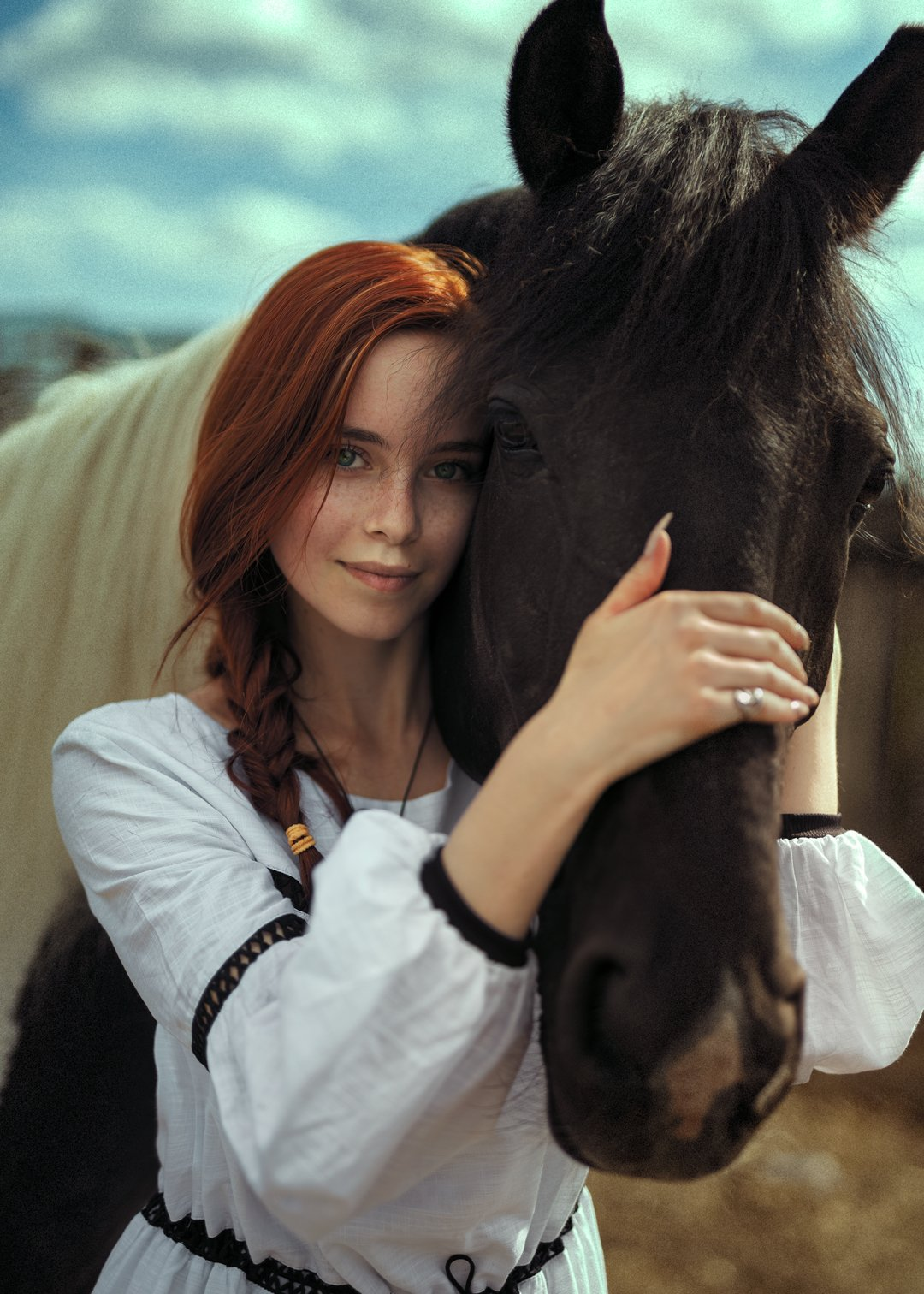 Девушка и лошадь | Пикабу