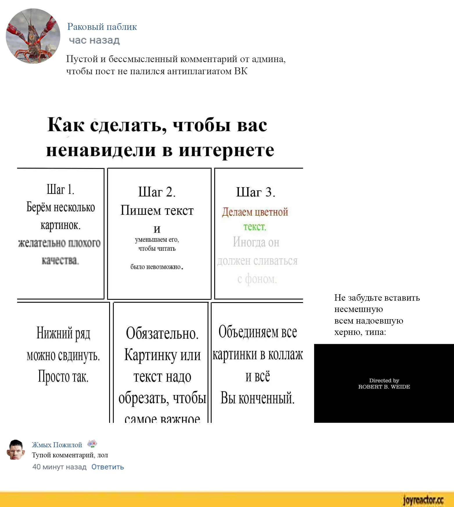 Как сделать, чтобы вас ненавидели в интернете | Пикабу