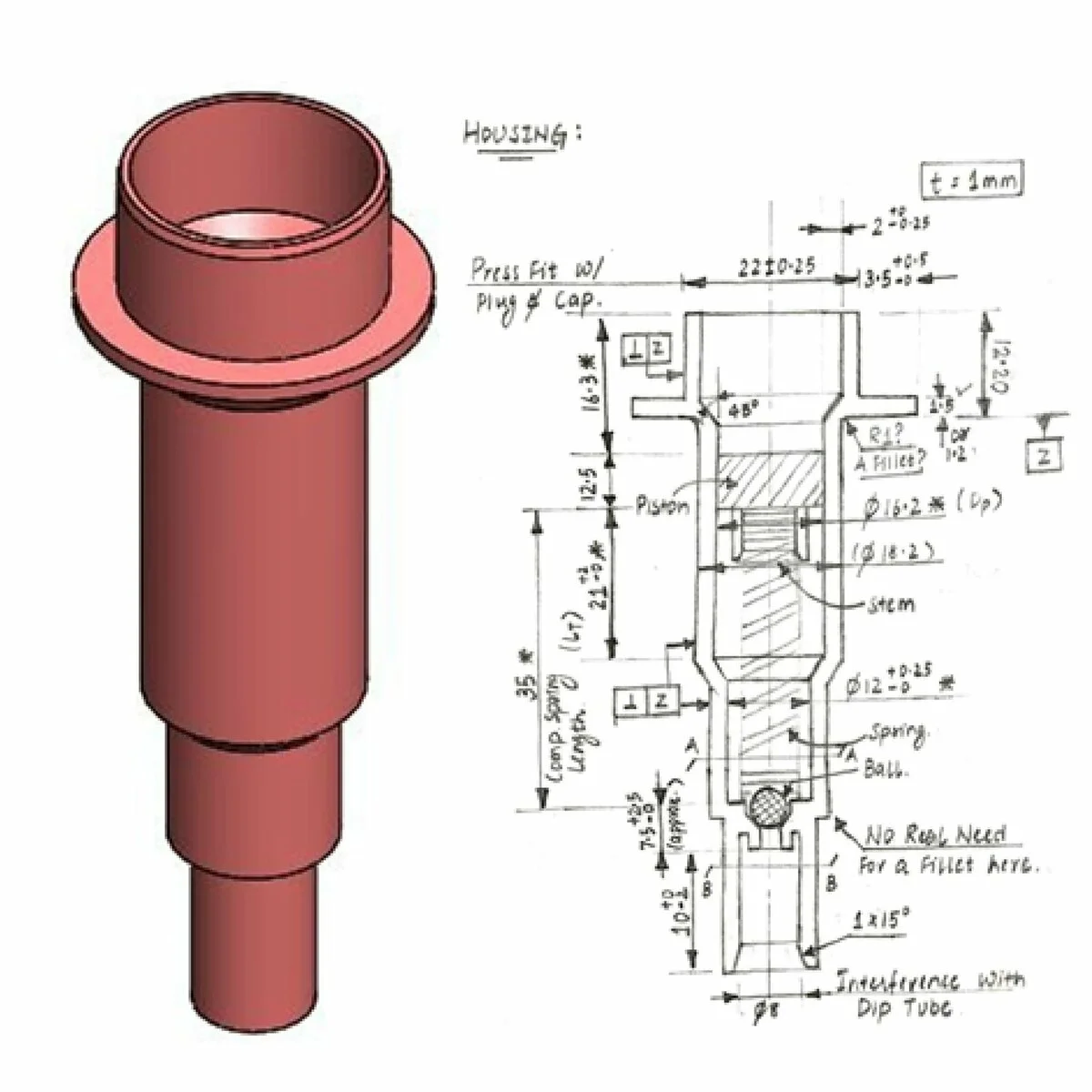 Изготовление чертежей с 3D моделью по образцу деталей: отечественное ...