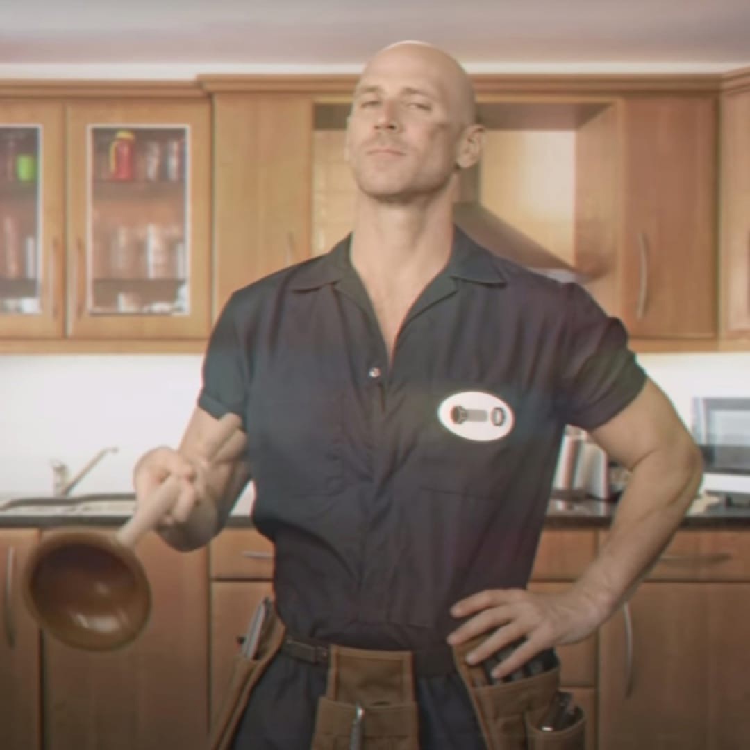 Johnny sins as a plumber