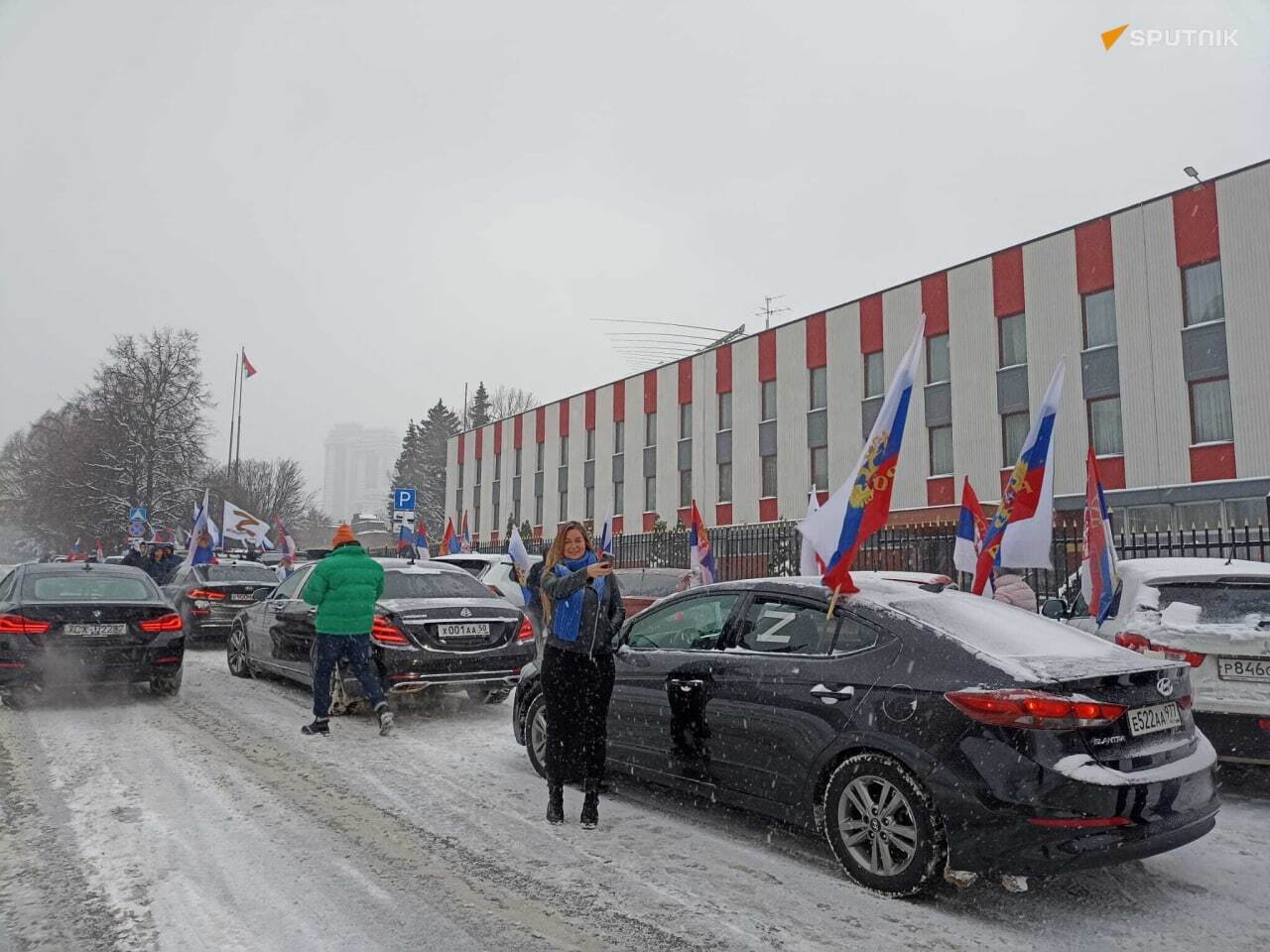 В Москве организован митинг в поддержку Сербии и сербского народа на Косово  и Метохии 17.12.2022 | Пикабу