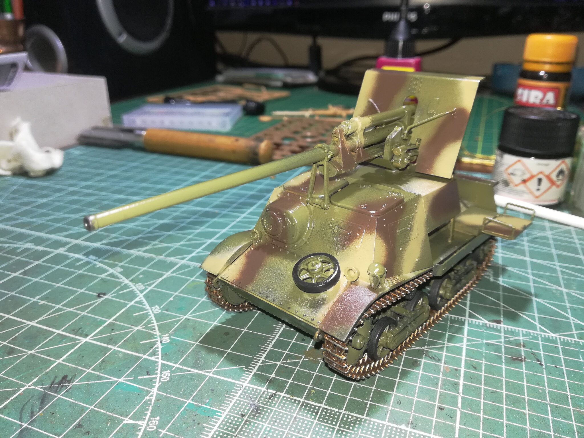 ЗИС-30, САМОХОДНАЯ АРТИЛЛЕРИЙСКАЯ УСТАНОВКА 1/35 Hobby Boss | Пикабу