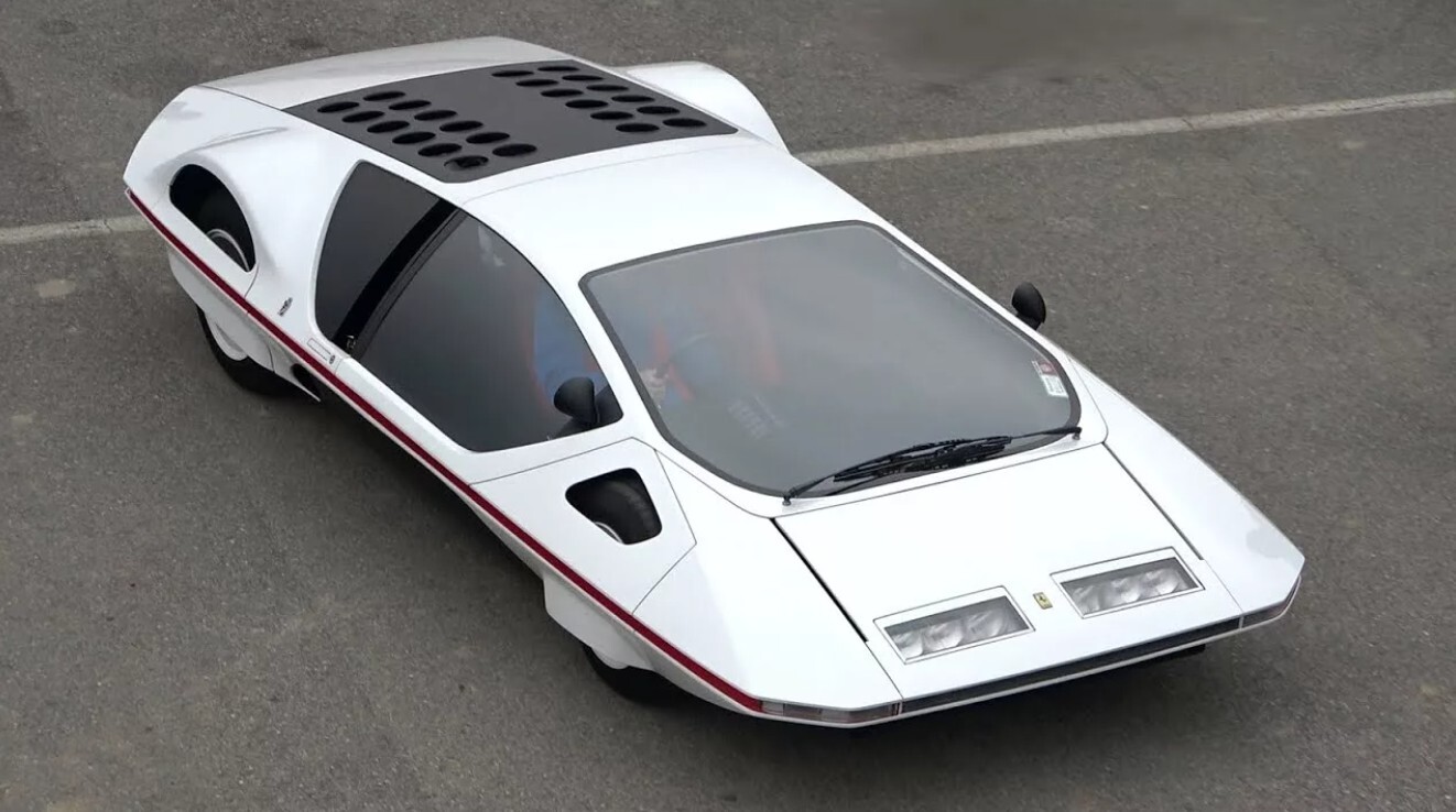 И последняя самая футуристичная Ferrari, 512 modulo 1970 | Пикабу