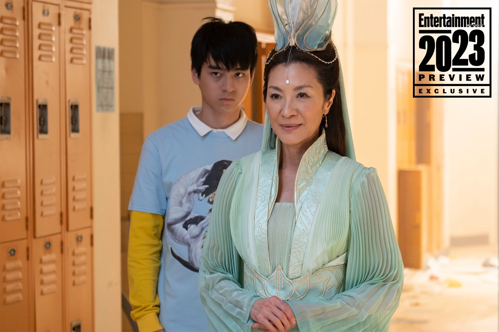 Мишель Йео, Кюи Ке Кван и Дэниел Ву в сериале Американец китайского  происхождения от Disney+ | Пикабу