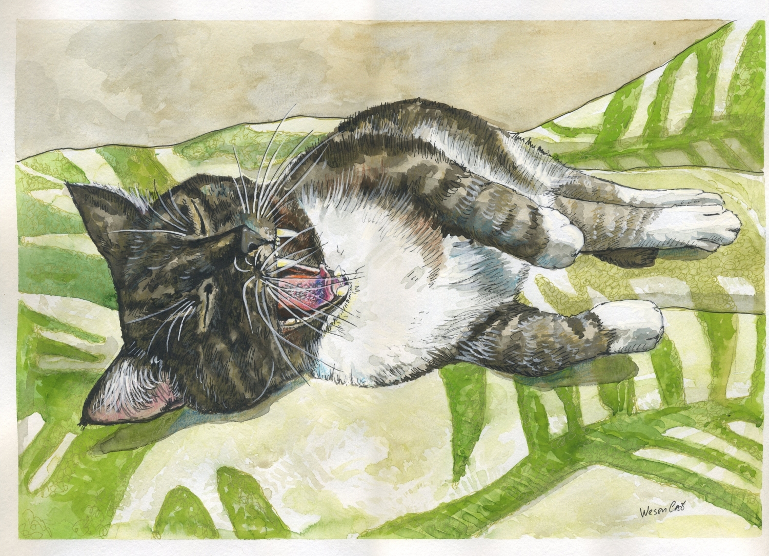 watercolor-whimsical-cat-collection