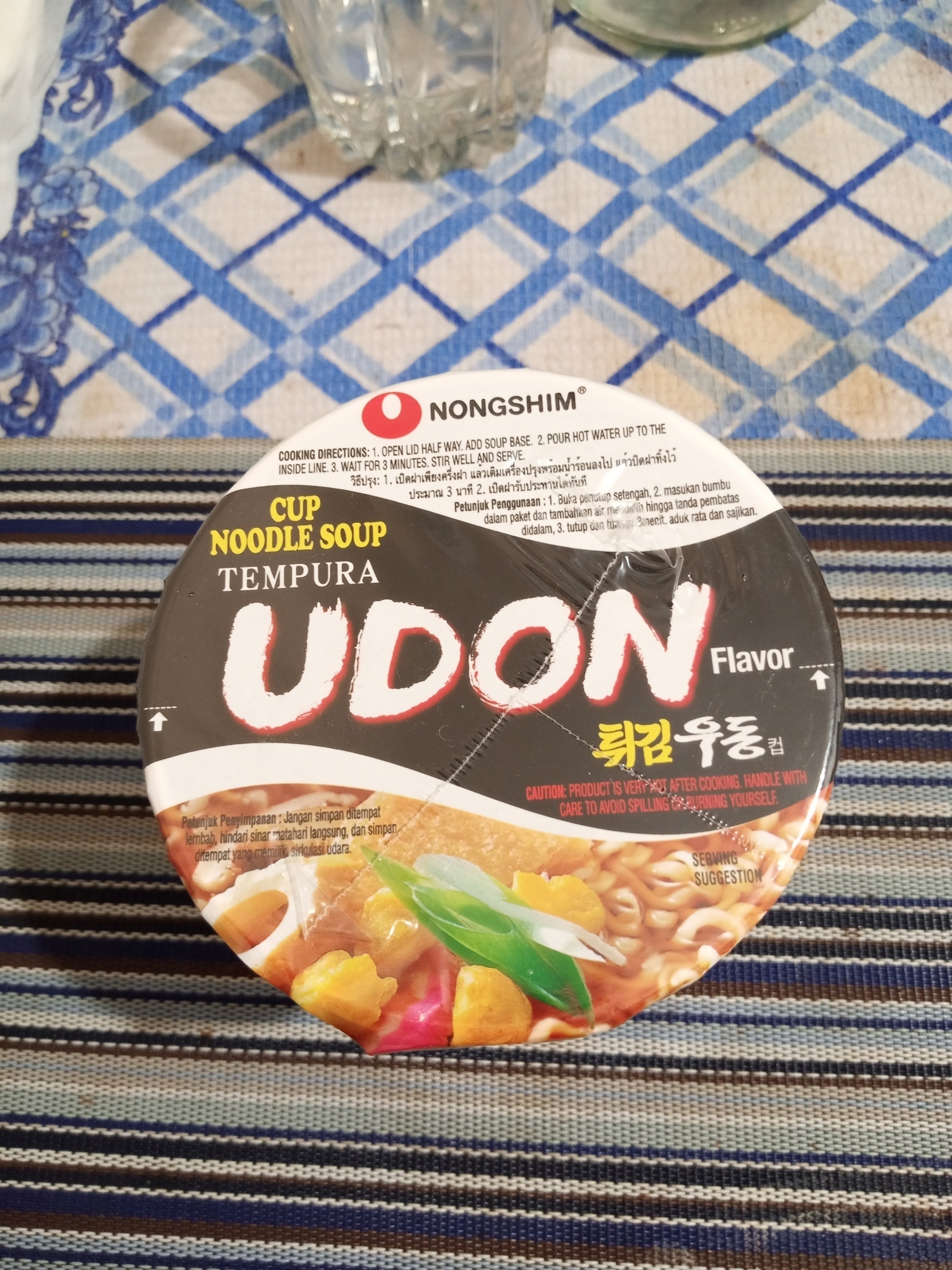 Лапша nongshim udon tempura, Южная Корея | Пикабу