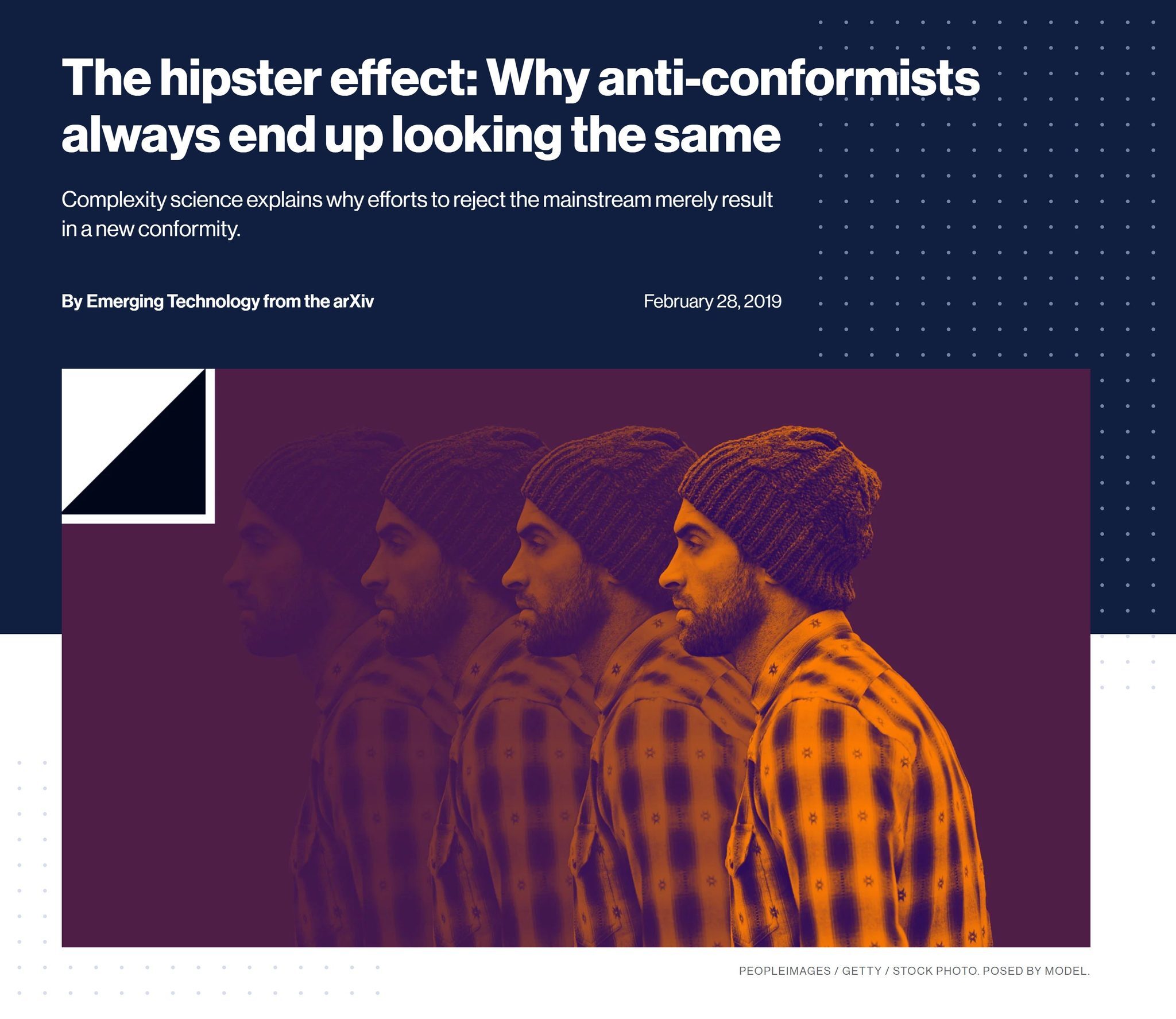 Hipster upset his photo was used to claim all hipsters look alike -  discovers photo was a different hipster