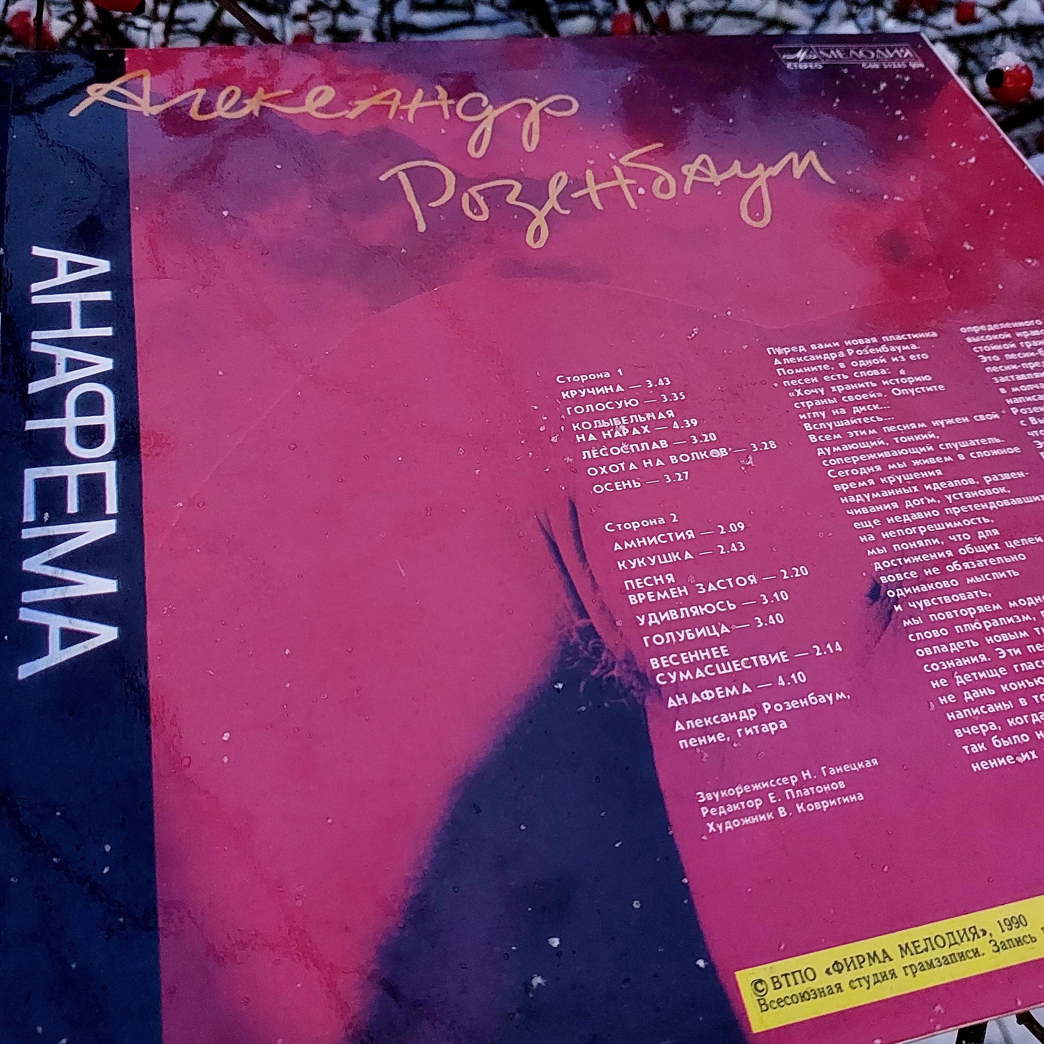 Александр Розенбаум - Анафема | Пикабу