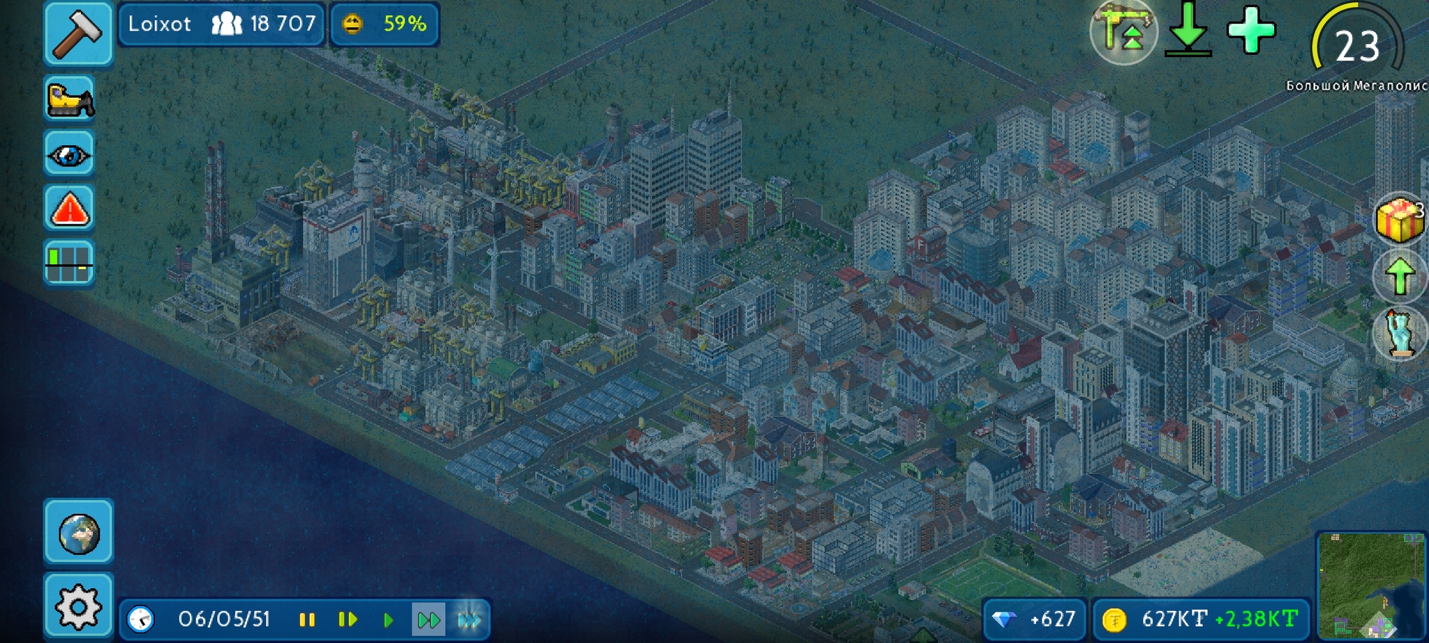 Бесплатно на телефон, да ещё и с полноценным геймплеем. Theotown - simcity  mobile здорового человека | Пикабу