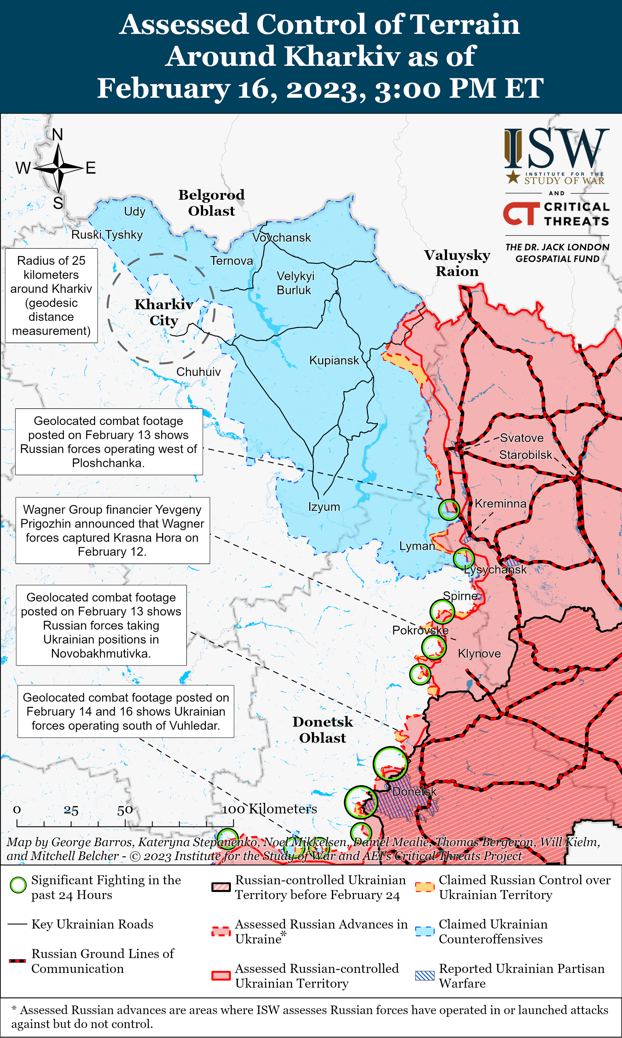 Институт изучения войны: сводка от 16 февраля 2023 года | Пикабу