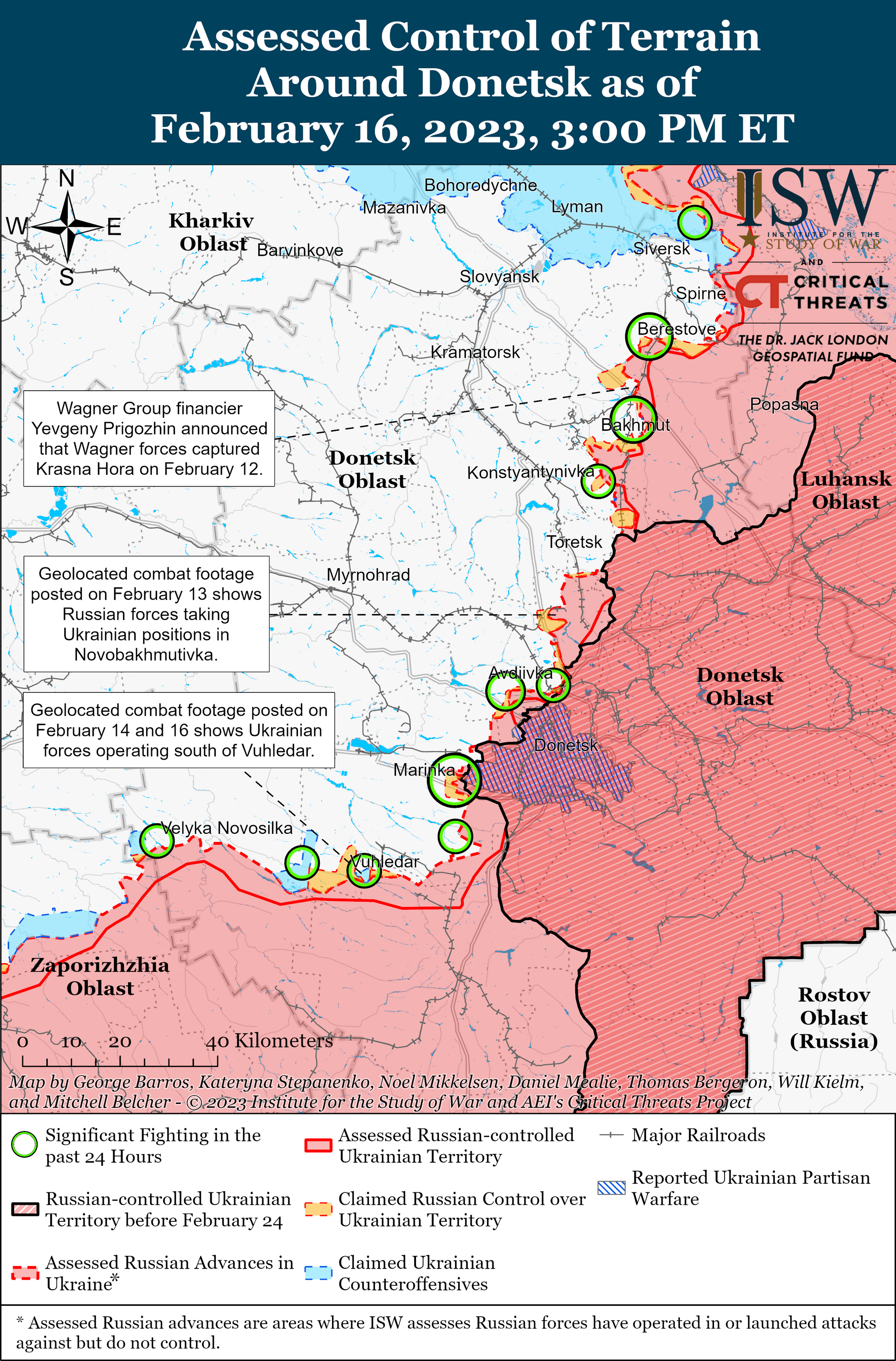 Институт изучения войны: сводка от 16 февраля 2023 года | Пикабу