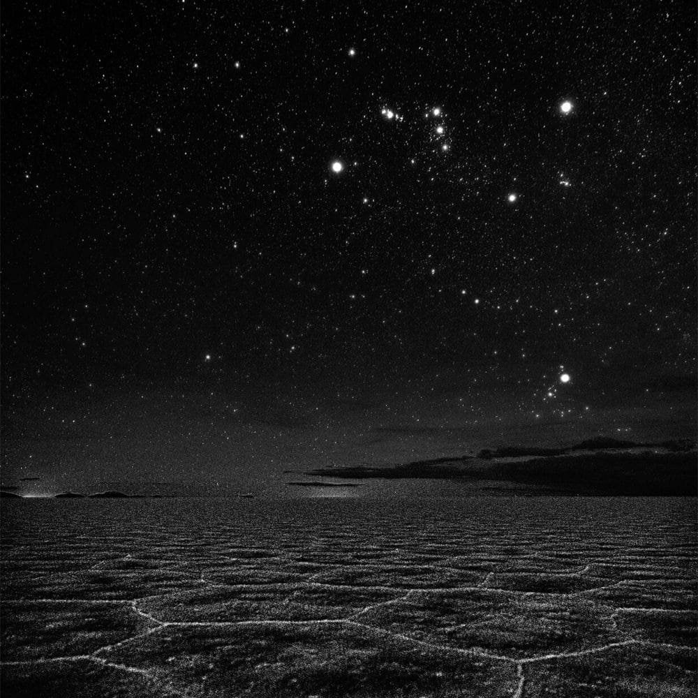 Сухое соленое озеро Салар-де-Уюни под созвездием Ориона | Пикабу